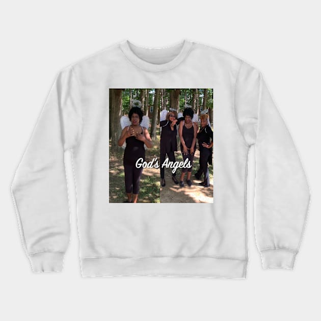 See God's Angels Crewneck Sweatshirt by Old Skool Queene 4 U